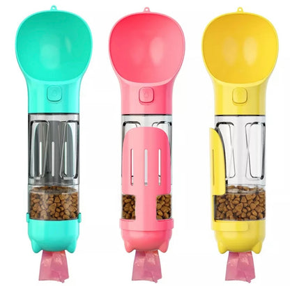 Portable Feeder and Water Bottle for Dogs and Cats