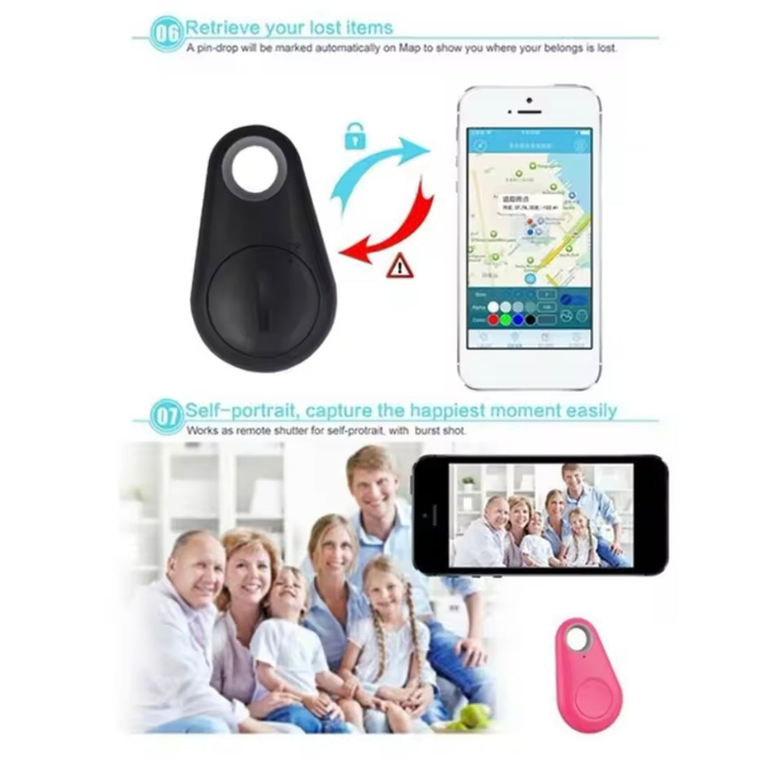 Mini 4.0 GPS All Purpose Tracker Alarm Bluetooth Anti-lost Tech Tag Wireless